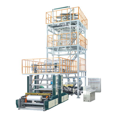 SCN 3LG系列上旋轉內冷三層共擠吹膜機